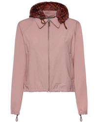 Burberry - Jassen ,Roze ,Nylon Light Jassen - Lyst