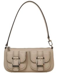 Michael Kors - Graue schultertasche 'zoe' - Lyst