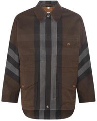 Burberry - Jassen ,Bruin ,Parka Jas - Lyst