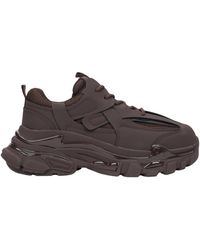 ESTRO - Sattelbraune low-top chunky platform sneakers es8 er00114314 - Lyst
