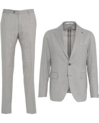 Tagliatore - Bekleidung anzug grau ss25 - Lyst