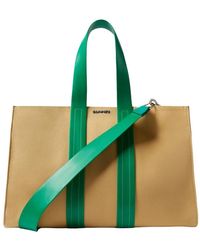Sunnei - Canvas handtasche mit grünen griffen - Lyst