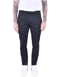 Dondup - Broeken ,Zwart ,Katoen Slim Fit Chino Broek Van Stretchkatoen - Lyst