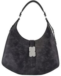 Ganni - Kat Large Vintage Shoulder Bag - Lyst