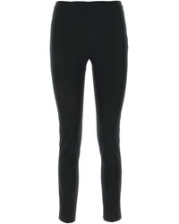 PT Torino - Stretch Viscose Zwarte Broek - Lyst
