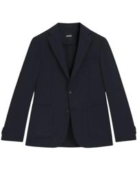 HUGO - Kostuums ,Blauw ,Wol P-Hanry-Wg-253 Jacket - Lyst