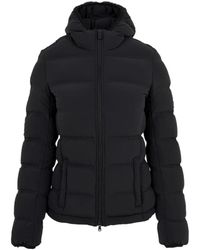 Aspesi - Blaue daunenjacke für frauen - Lyst