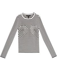 Marc Jacobs - Gestreifter Strick-Crewneck-Pullover - Lyst