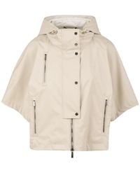 Moorer - Jassen ,Waterdichte Kimono Jas Met Dubbele Windstop - Lyst