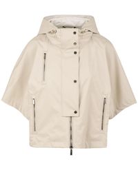 Moorer - Jassen ,Waterdichte Kimono Jas Met Dubbele Windstop - Lyst