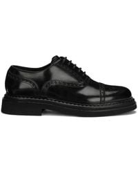 Dolce & Gabbana - Brushed Calfskin Oxfords Shoes - Lyst