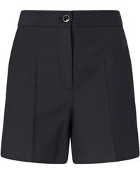 Pinko - Korte Broeken ,Blauw ,Nylon Short Shorts - Lyst