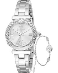 Just Cavalli - Elegante edelstahl quarz analoguhr - Lyst
