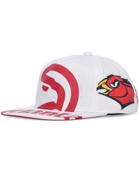 Mitchell & Ness - Accessoires ,Wit ,Katoen Atlanta Hawks Platte Klep Pet - Lyst