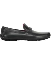 Ferragamo - Schoenen ,Zwart ,Leer Klassieke Leren Loafers Met Logodetail - Lyst