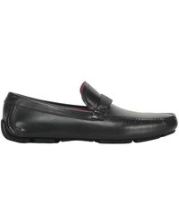 Ferragamo - Klassische Lederslipper Mit Logodetail - Lyst