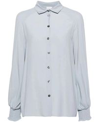 Eleventy - Blouse Met Lange Mouwen - Lyst