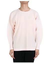 Issey Miyake - Round-Neck Knitwear - Lyst