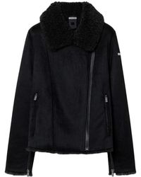 Rrd - Jassen ,Zwart ,Suède Lamb Perfect Jacket - Lyst