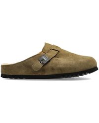 Scholl - Grace Fur Suede Slides - Lyst