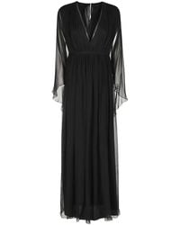 Alberta Ferretti - Abito Chiffon Di Seta - Lyst