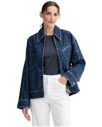 KENZO - Weave Japanese Denim Werkkleding Jas - Lyst