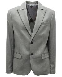 Imperial - Jassen ,Grijs ,Wol Pinstripe Jacket - Lyst