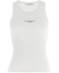 Givenchy - Tops ,Wit ,Katoen Slim Fit Tank Top - Lyst