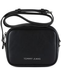 Tommy Hilfiger - Borsa a tracolla in ecopelle con logo - Lyst