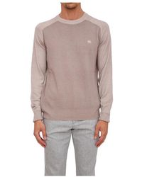 Etro - Hoodies & Sweatvesten ,Roze ,C-Neck Maglia Martello Rosa Sweatshirt - Lyst