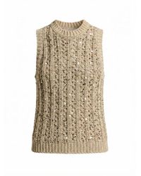 Peserico - Round-Neck Knitwear - Lyst
