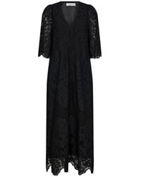 Haute L'Amitié - Kanten Zoom Jurk Zwart - Lyst