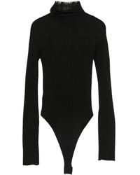 Haikure - Cable Knit Bodysuit - Lyst