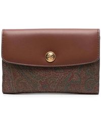 Etro - Portafoglio Con Stampa Paisley - Lyst