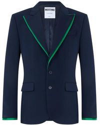 Moschino - Elegante Blazer Met Contrasterende Details - Lyst