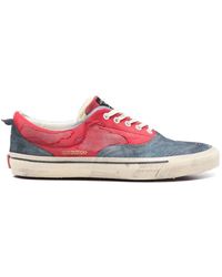 HIDNANDER - Rote Sneakers Mit Blauen Details - Lyst