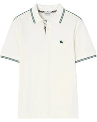 Burberry - Polo Shirt Van Katoenmix Voor Tennis - Lyst