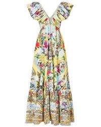 CAMILLA - Kleid mit rüschenhals und hardware - flor fantástica - Lyst