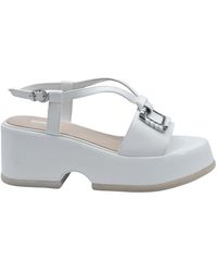 Jeannot - Weiße Leder Schnürschuhe - Lyst