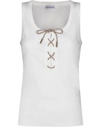 Burberry - Sleeveless Tops - Lyst