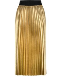 Joop! - Gefalteter goldener rock mit elastischem bund - Lyst