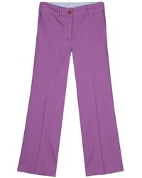 Alysi - Straight Trousers - Lyst