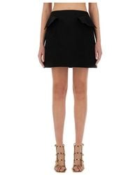 McQueen - Rokken ,Zwart ,Wol Kilt Mini Rok Met Plooi - Lyst