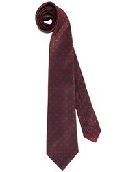 Kiton - Patterned Silk Tie 8 Cm Linear - Lyst