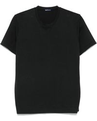 Finamore 1925 - Tops ,Zwart ,Zwarte T-Shirts En Polos Napoli Stijl - Lyst