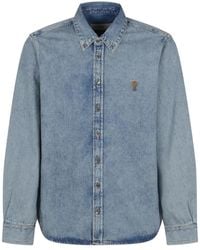 Ami Paris - Blaue Hemden Ush060 De - Lyst