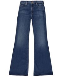 Mother - Blauwe Flare Denim Jeans - Lyst