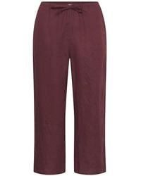Part Two - Linnen Cropped Broek - Lyst