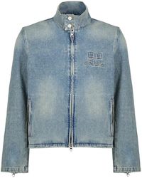 Courreges - Jassen ,Blauw ,Denim City Shadow Denim Jacket - Lyst