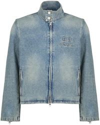 Courreges - Jassen ,Blauw ,Denim City Shadow Denim Jacket - Lyst